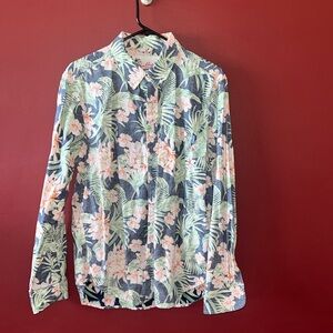 Floral longsleeve button down shirt